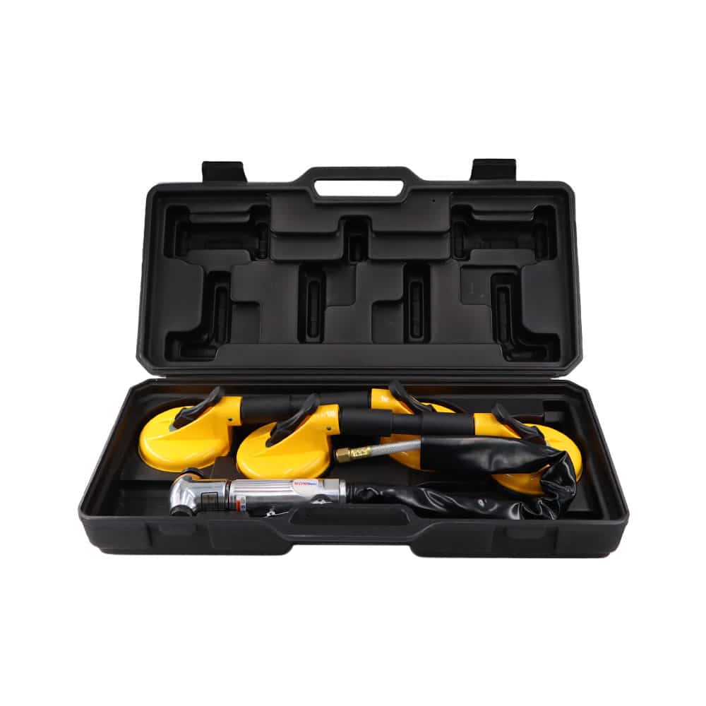 coffret couteau pare brise pneumatique avec ventouses et sangle