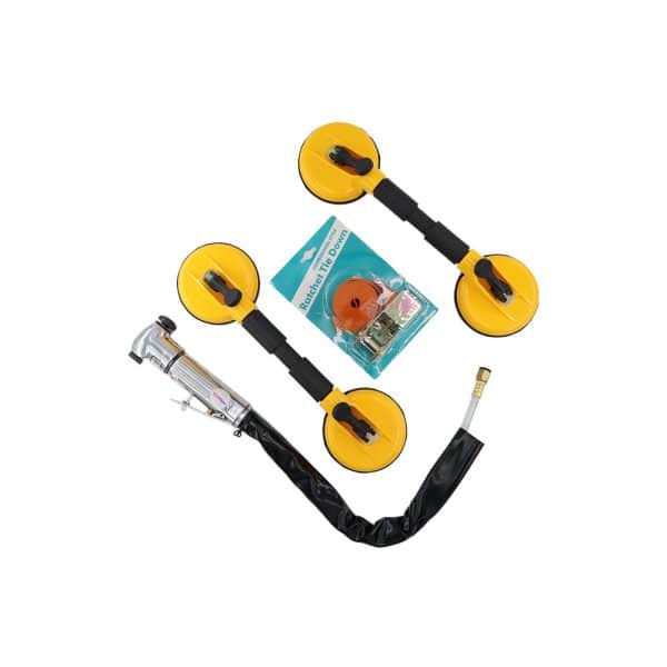 coffret couteau pare brise pneumatique avec ventouses et sangle