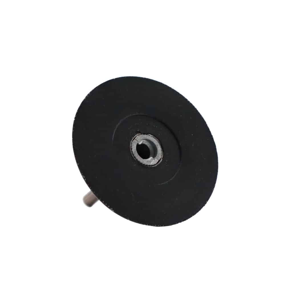 plateau support disque roloc Ø75 mm avec tige 6 mm