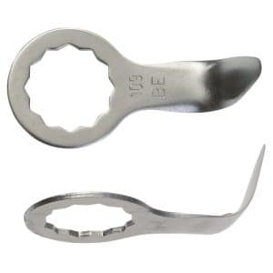 lame couteau pare brise droite courbe longueur coupe 35mm pack de 2