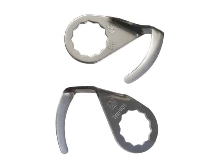 lame couteau pare brise forme incurvée en z 80mm longueur de coupe 45mm pack de 2