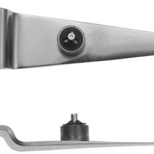 lame couteau pare brise droite en z et butée 125mm longueur coupe 58mm pack de 2