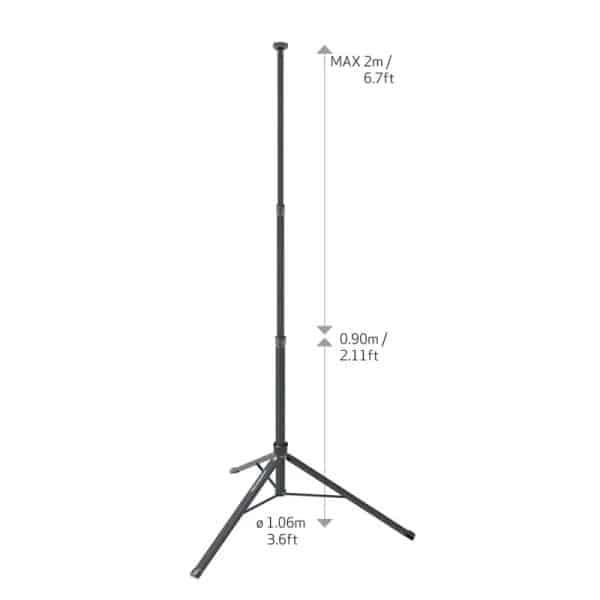 projecteur led compact 4000 lm + trépied extensible