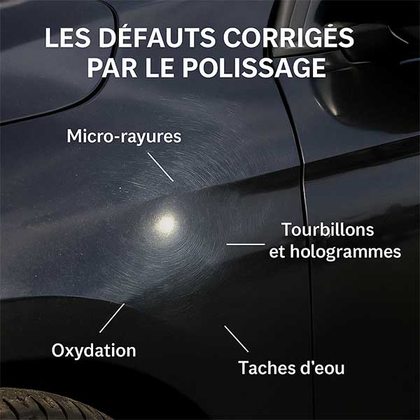 defauts corrigés par le polissage