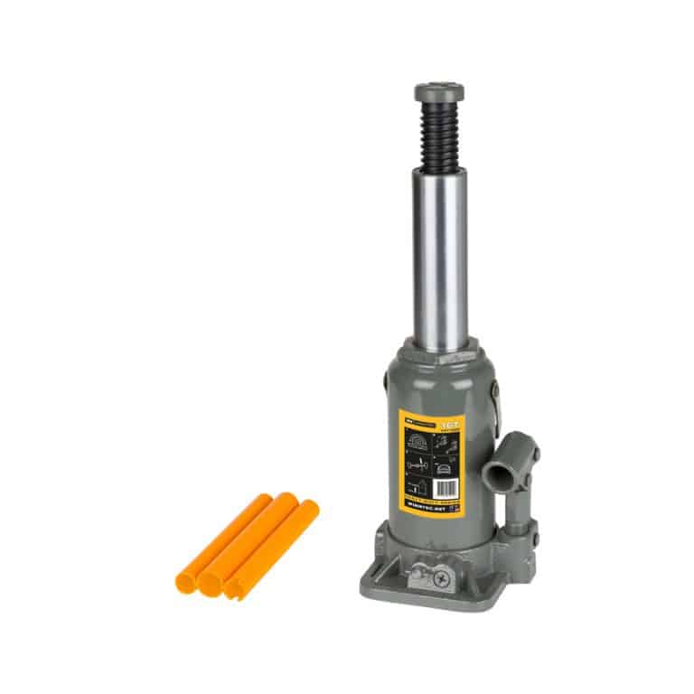 cric bouteille hydraulique vérin 1 étage + réhausse 16t