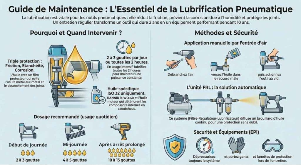 huile pneumatique guide
