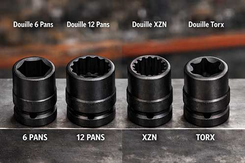 differentes empreintes de douilles