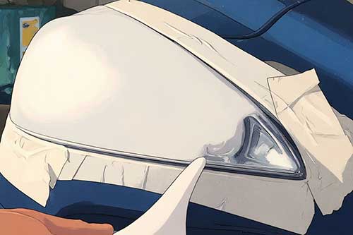 renovation par vapeur des optiques de voiture